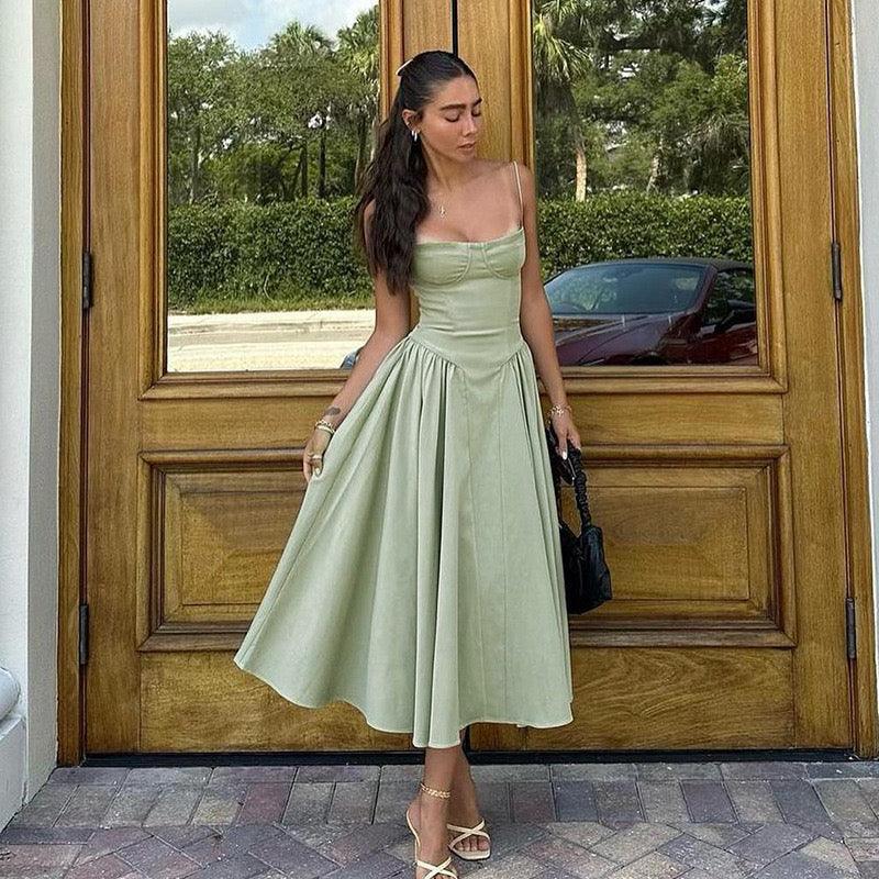 Agastha Midi Vintage Retro Dress - Image 15