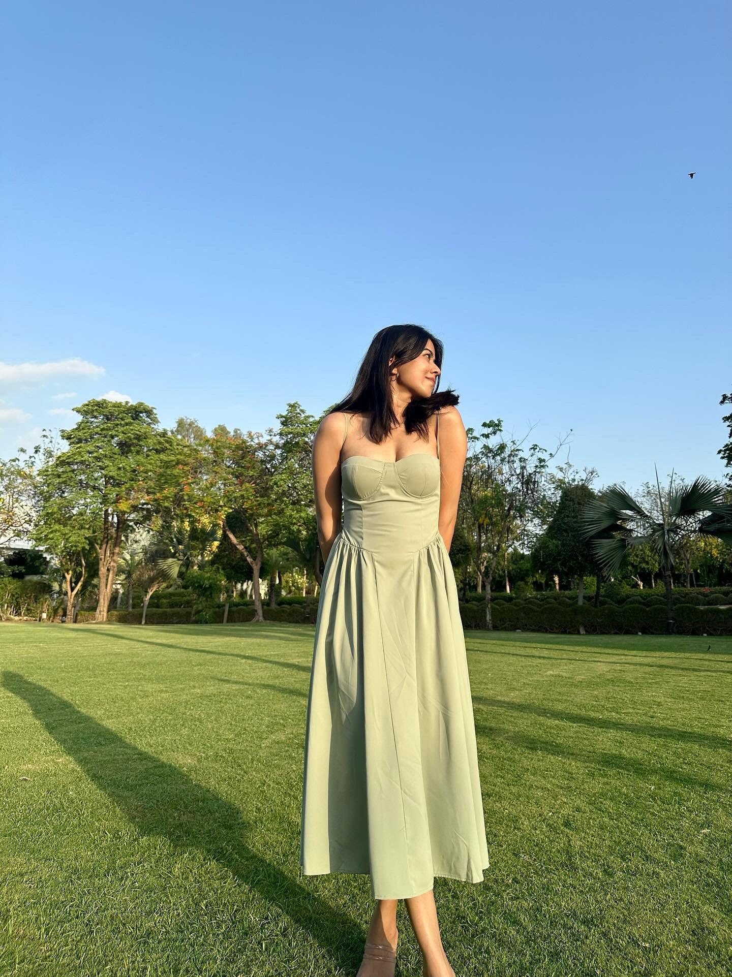 Agastha Midi Vintage Retro Dress - Image 7