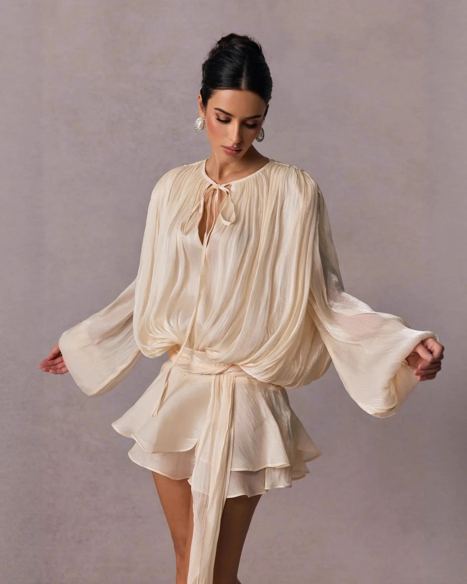 Aimee Ruffle Coord Short Set - Image 3