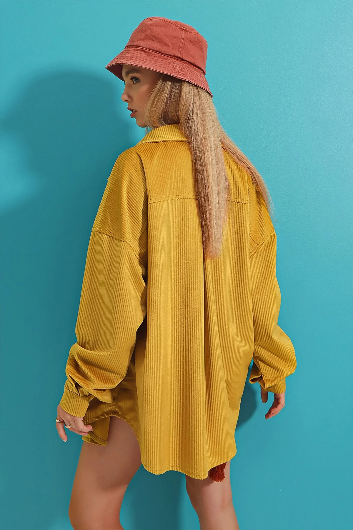 Alfie Oversized Corduroy Shirt - Image 6