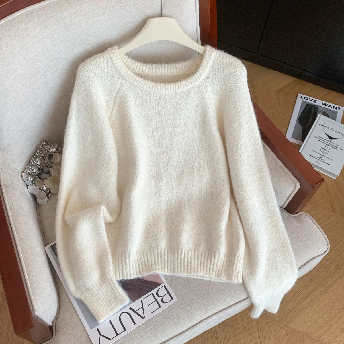 Alina Fur Sweater With Cape - Image 6