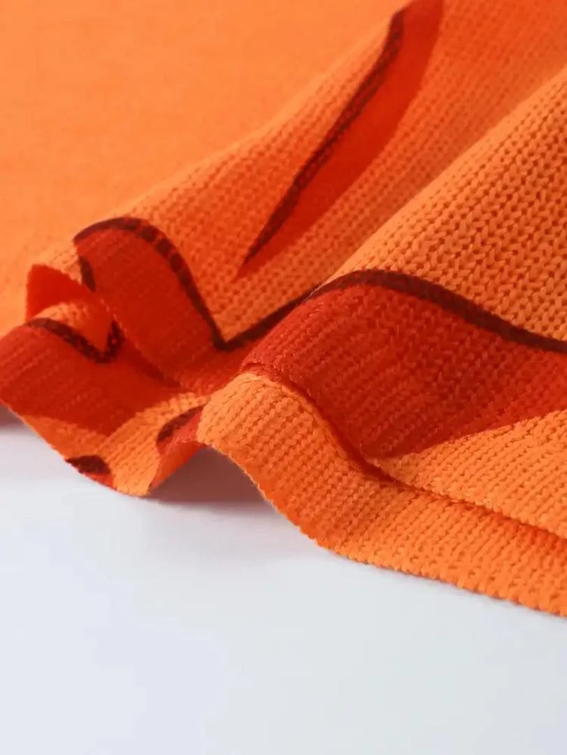 Alloy Luxe Soft Knit Dress Resortwear In Orange - Image 5