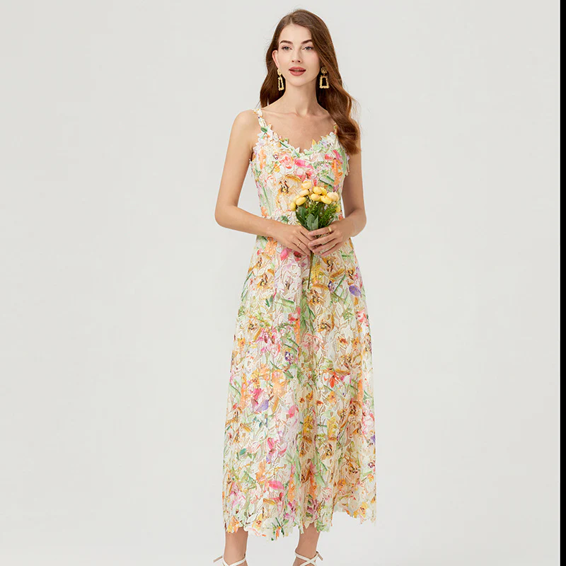 Alma Floral Cutout Maxi Dress - Image 4