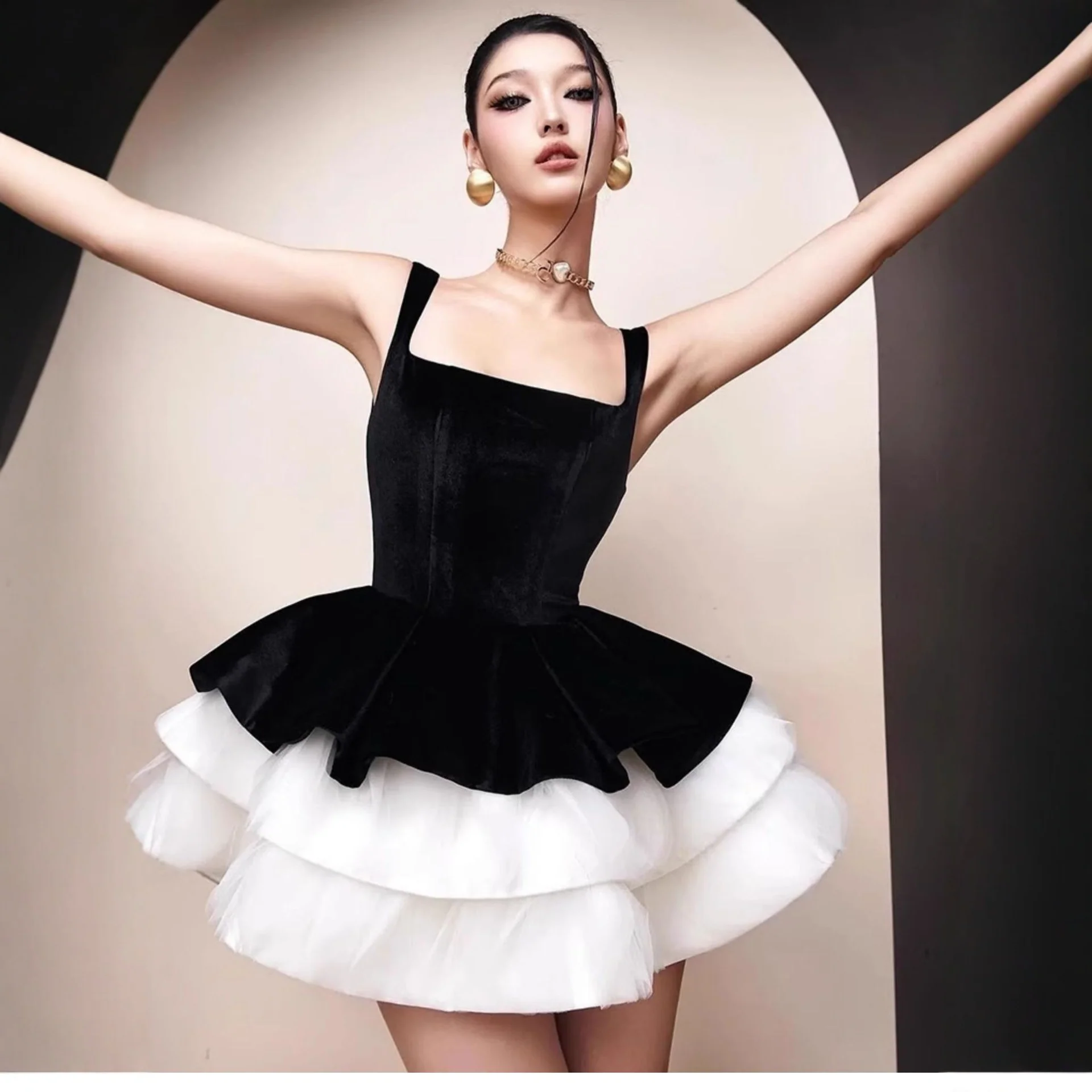 Amara Mini Flared Dress - Image 5