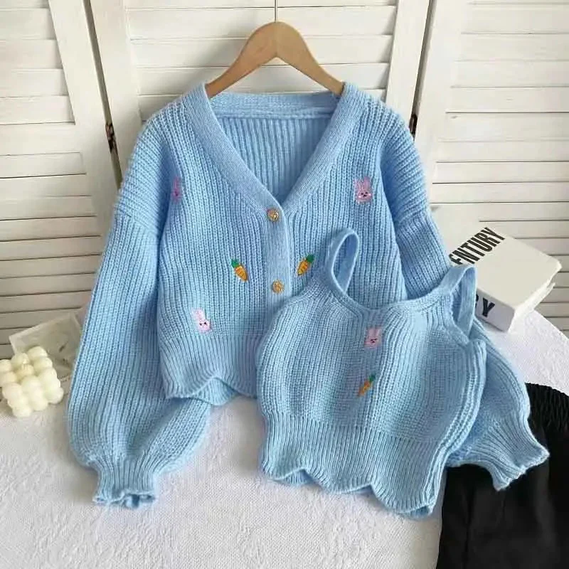 Amaya Statement Woolen Tops with Sweater - Image 3