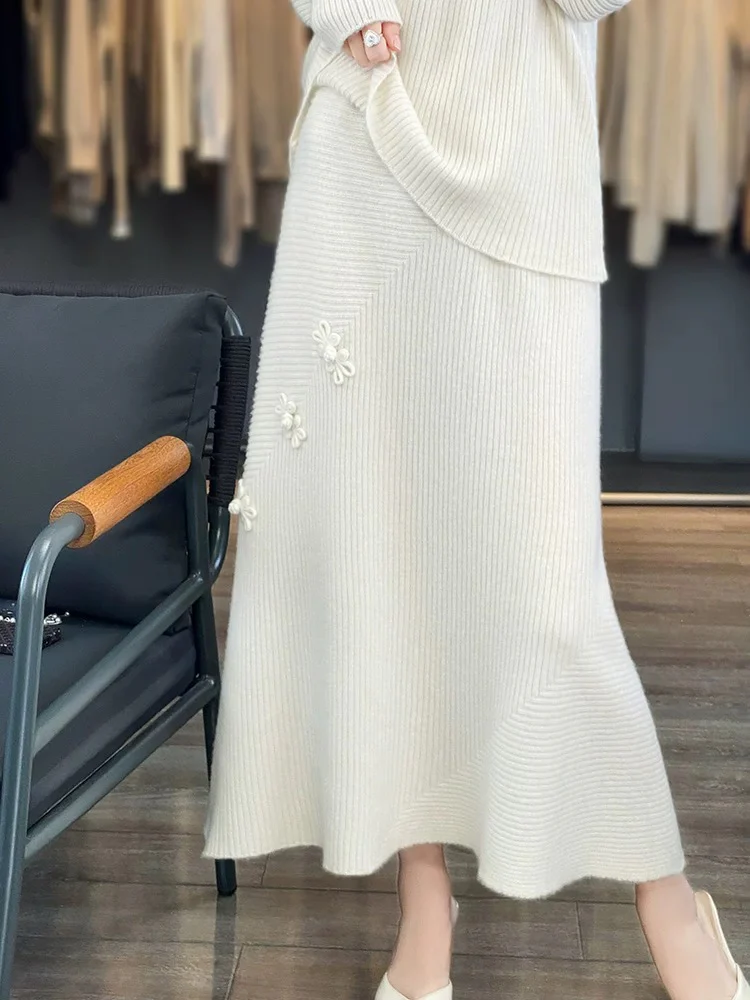 Amaya Winter Coord Set - Set of Sweater and Skirt - Image 2