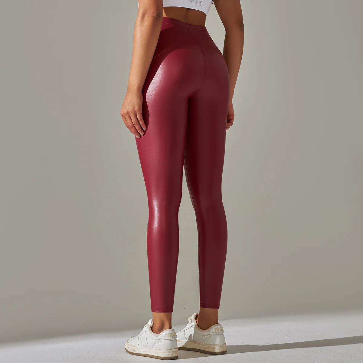 Anna Leather Slimming Warm Legging - Image 11