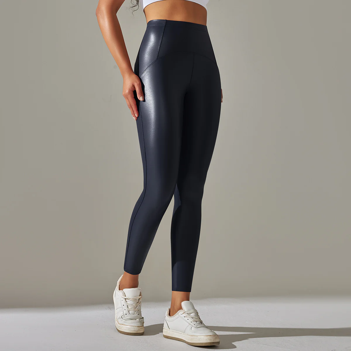 Anna Leather Slimming Warm Legging - Image 3