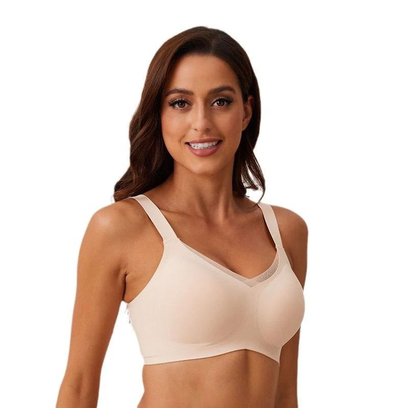 Anne Luxe Seamless Bralettes In Beige - Image 3