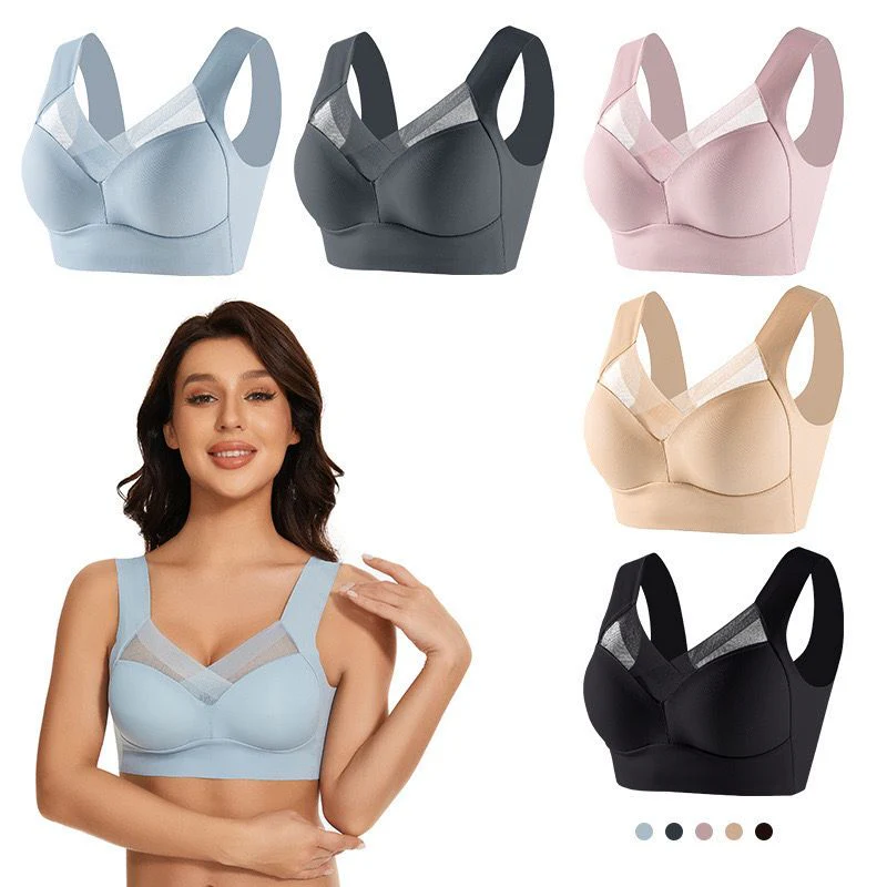 Anne Luxe Seamless Bralettes In Beige - Image 4