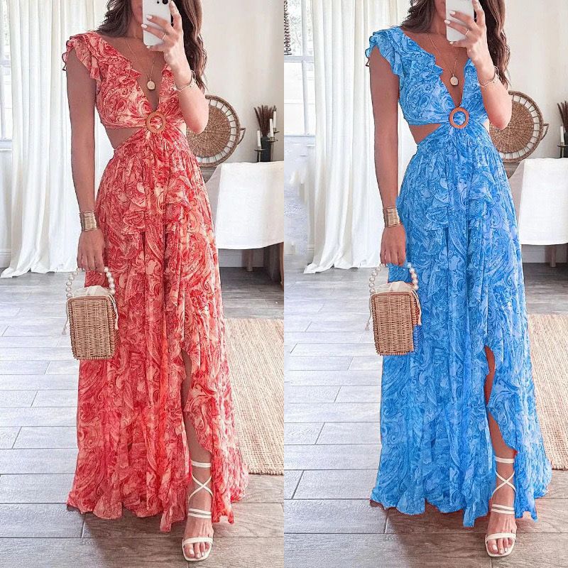 Anni Floral Summer Maxi Dress - Image 4