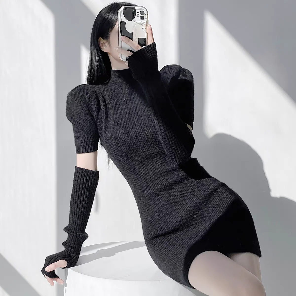 Antonia Soft Dress With Sleeves - Image 7