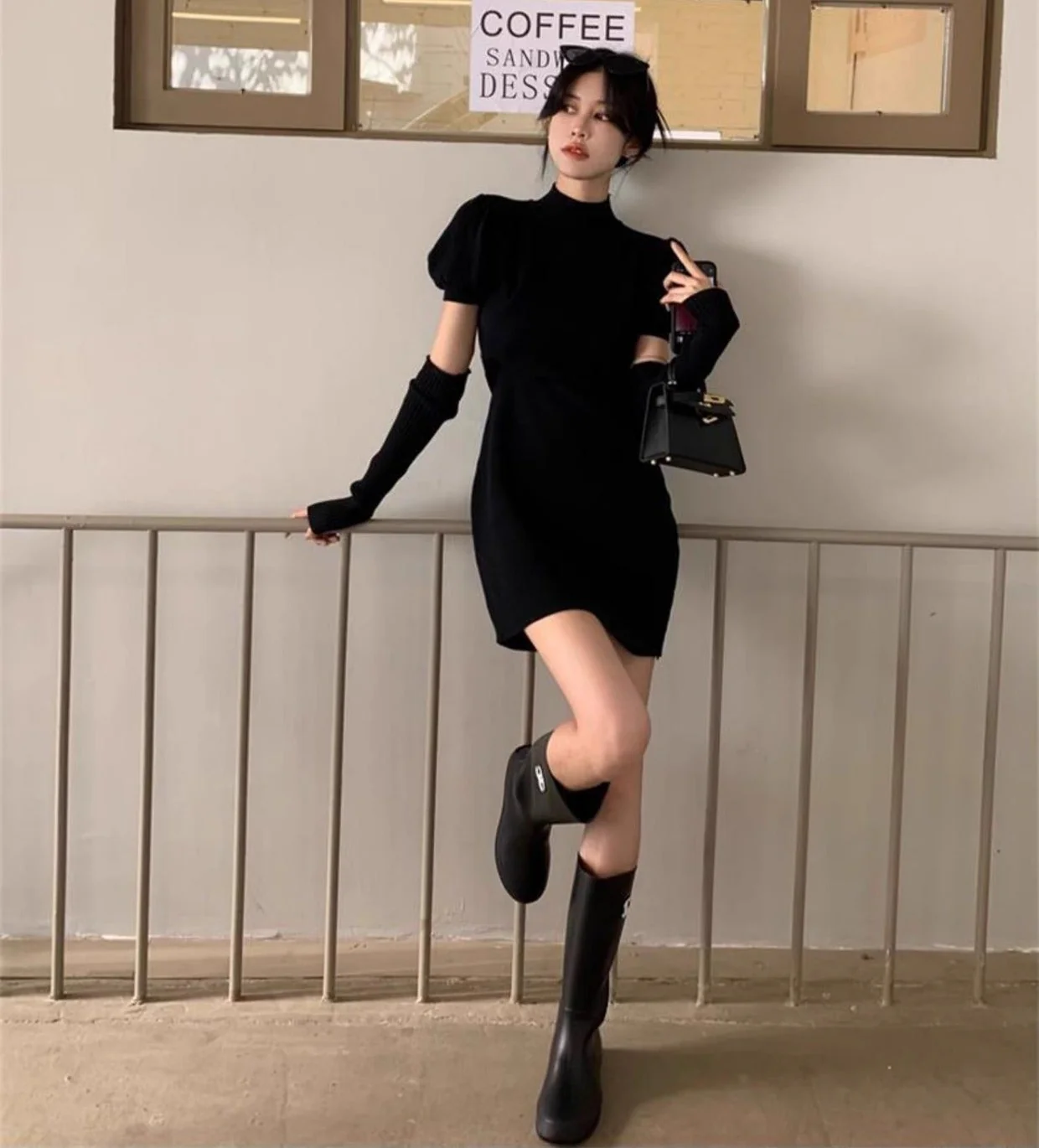 Antonia Soft Dress With Sleeves - Image 8