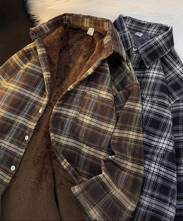 Ariane Fleece Oversized Woolen Shirt - Image 5