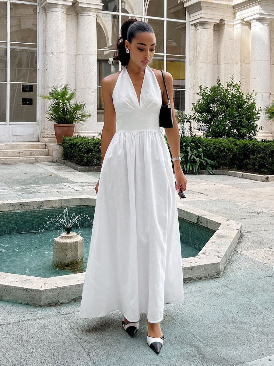 Arina Halterneck Summer Holiday Dress - Image 3