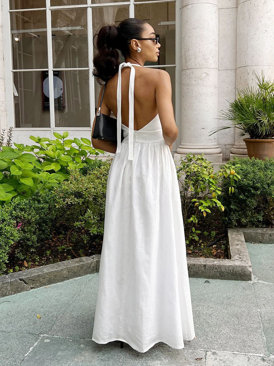 Arina Halterneck Summer Holiday Dress - Image 4