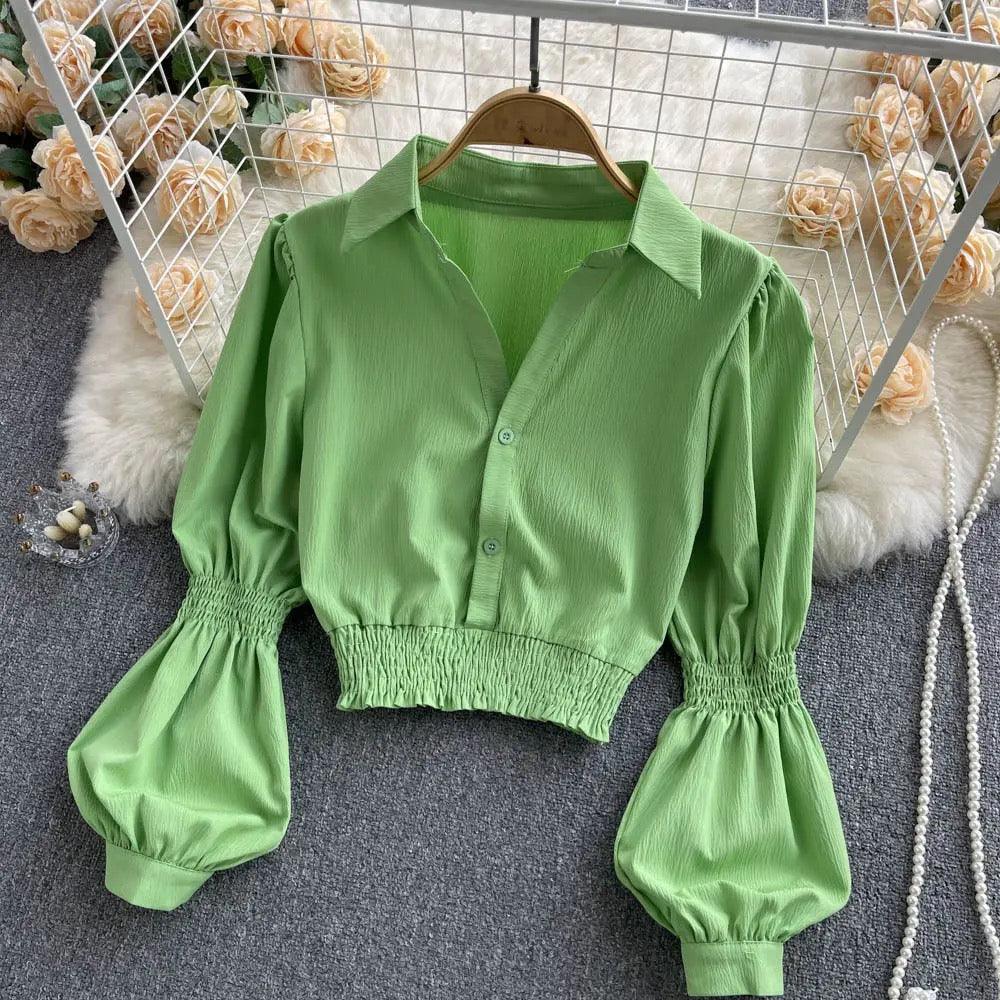 Astley Buttoned Y2K Summer Top - Image 10