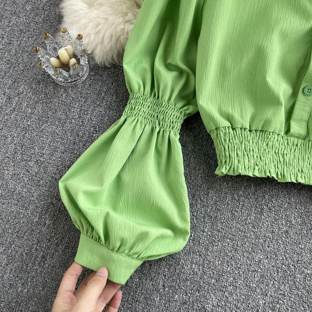 Astley Buttoned Y2K Summer Top - Image 3