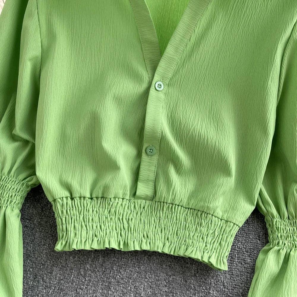 Astley Buttoned Y2K Summer Top - Image 6