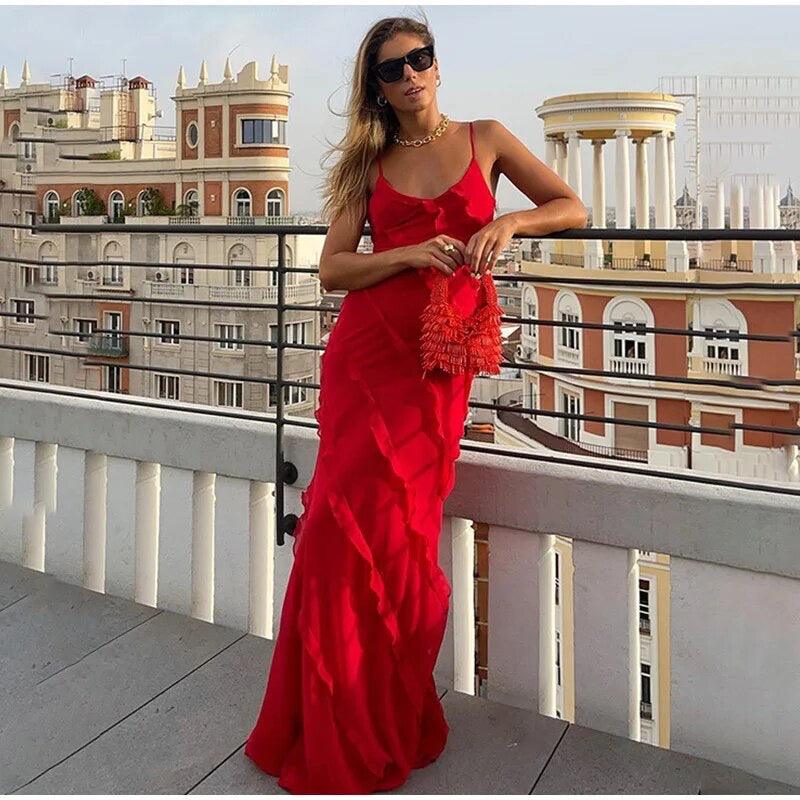 Atrani Ruffled Maxi Dress - Image 2