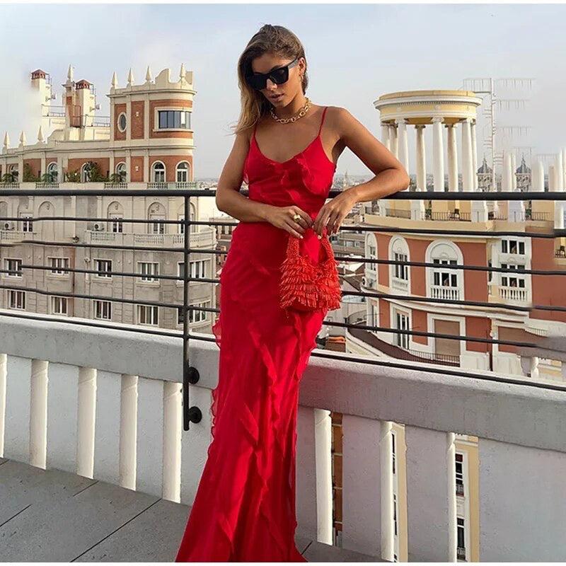 Atrani Ruffled Maxi Dress - Image 4