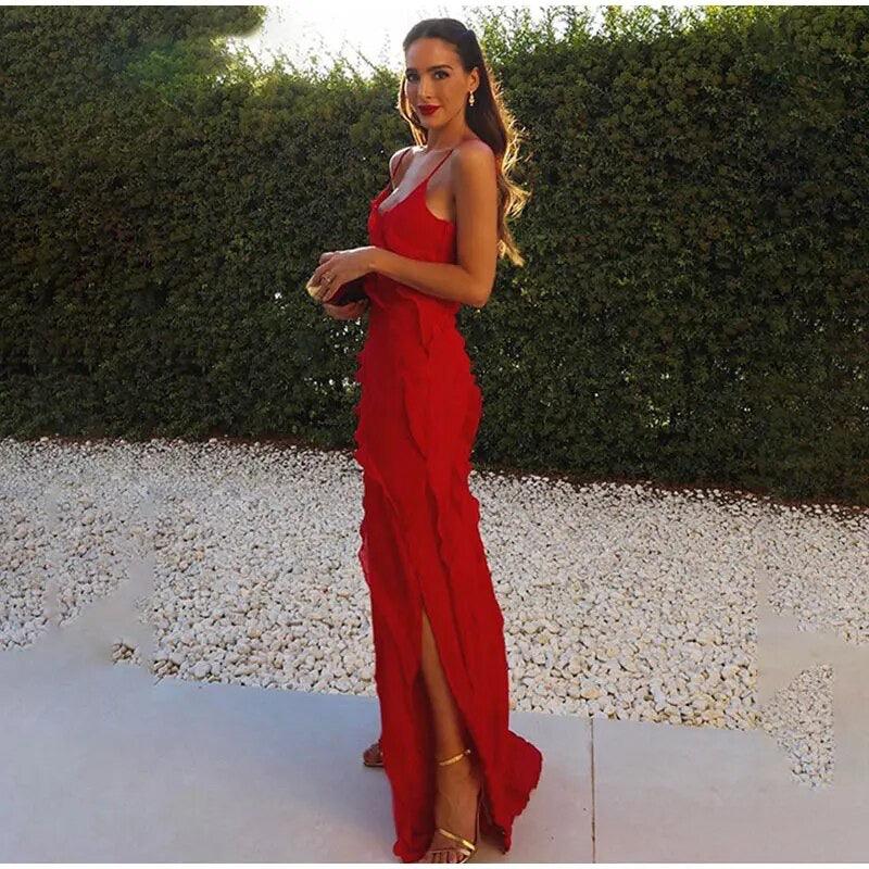 Atrani Ruffled Maxi Dress - Image 6