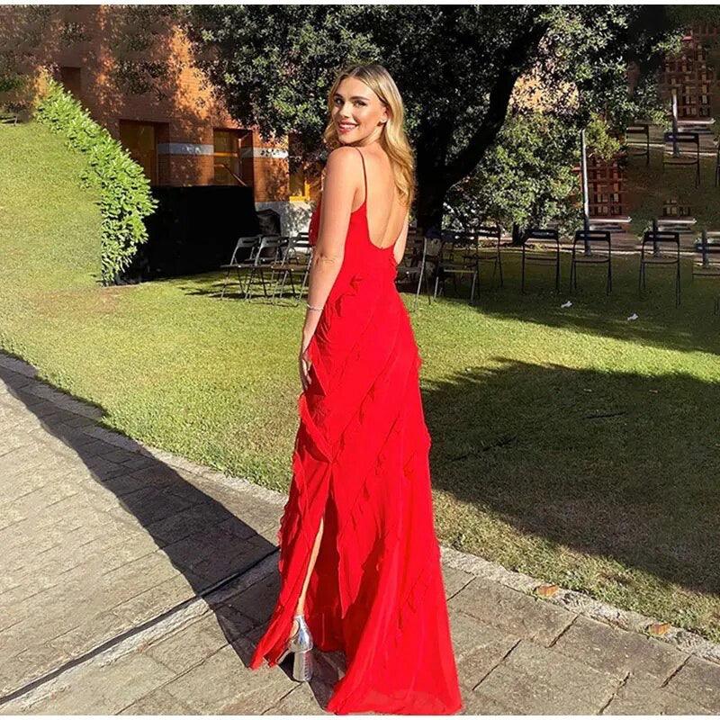 Atrani Ruffled Maxi Dress - Image 8
