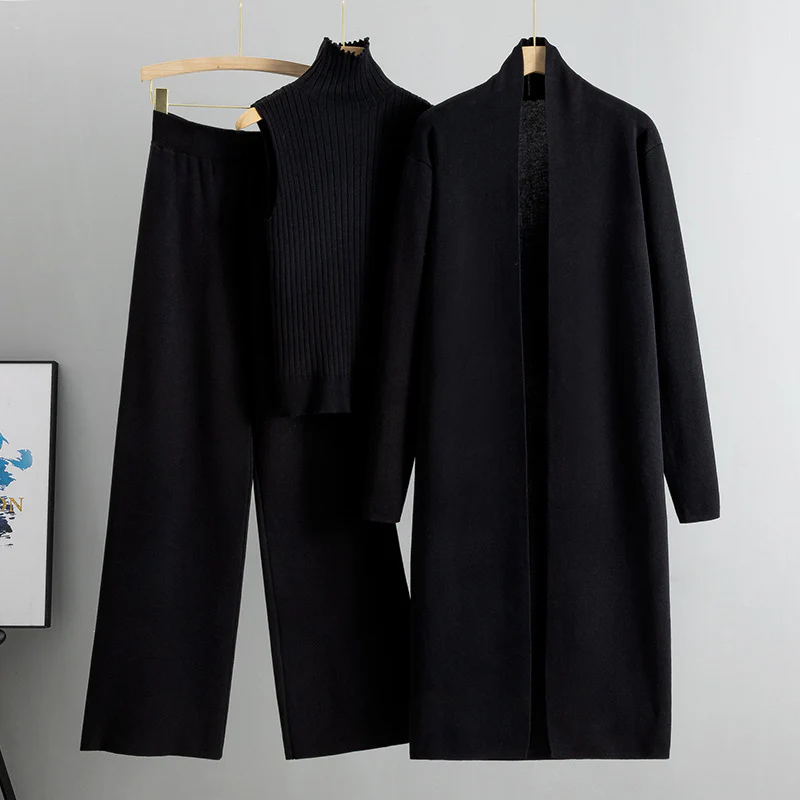 Aubrey Luxe Winter Coord Set with Cape In Brown - Image 3