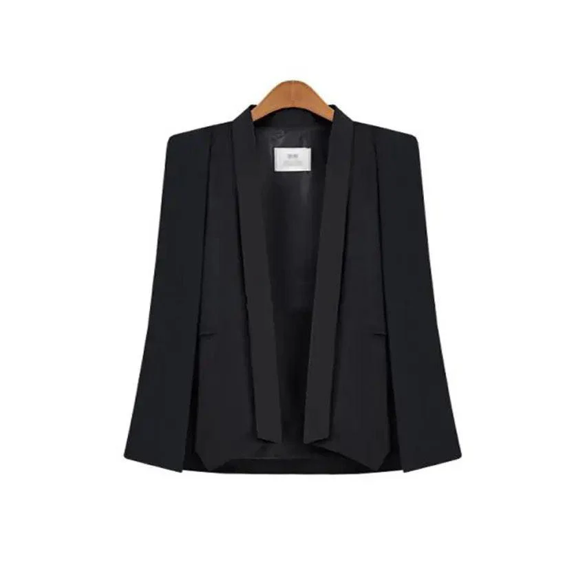 Aurora Cape Blazer in White and Black - Image 3