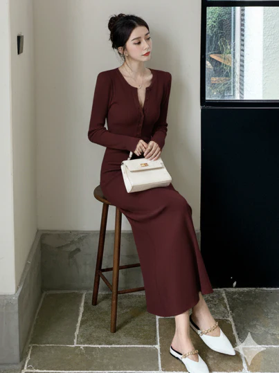 Aurora Premium Knitted Maxi Dress - Image 10