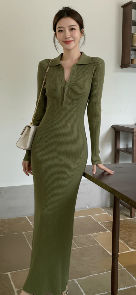 Aurora Premium Knitted Maxi Dress - Image 12