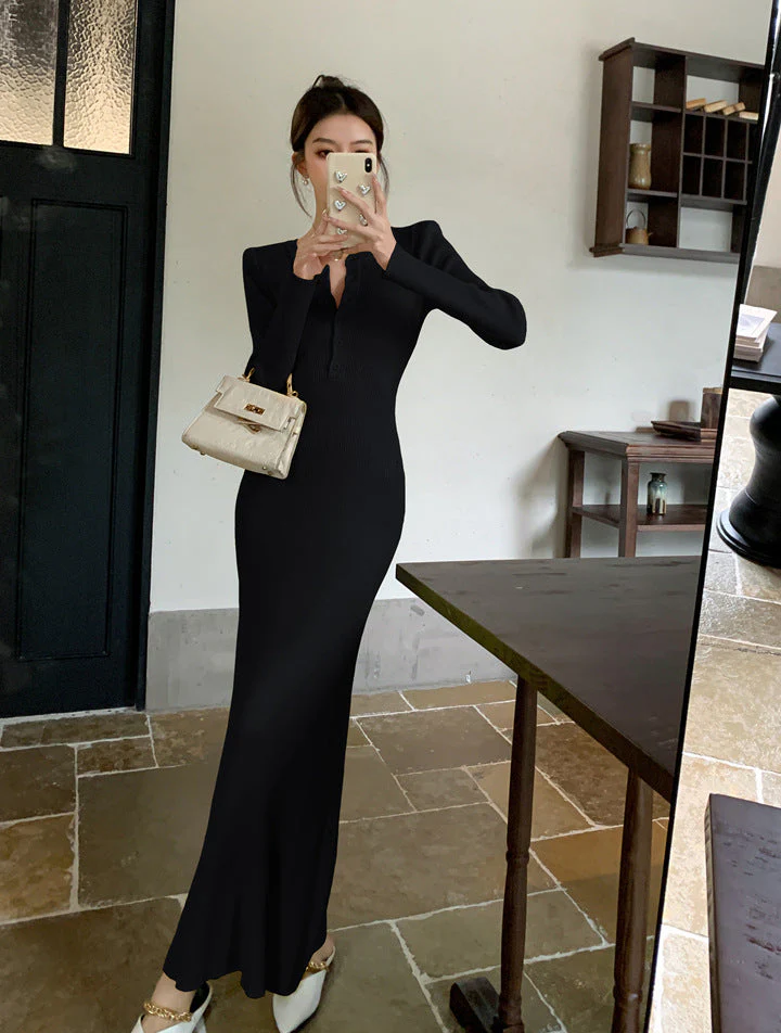 Aurora Premium Knitted Maxi Dress - Image 5