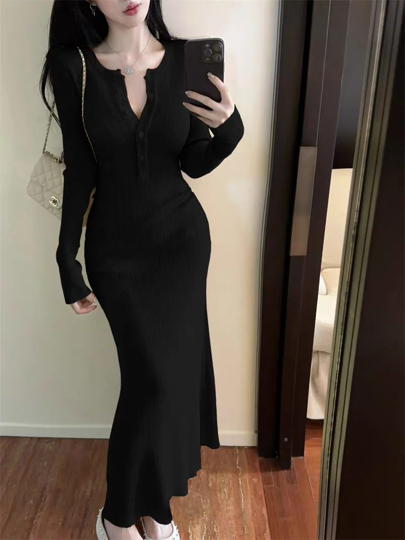 Aurora Premium Knitted Maxi Dress - Image 9