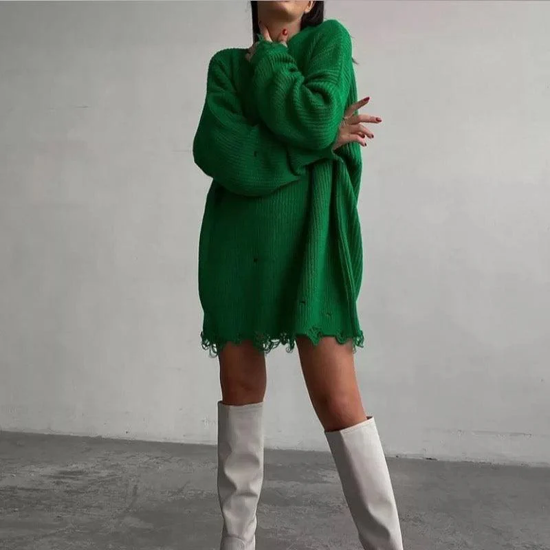 Avery Statement Winter Dress - Image 8