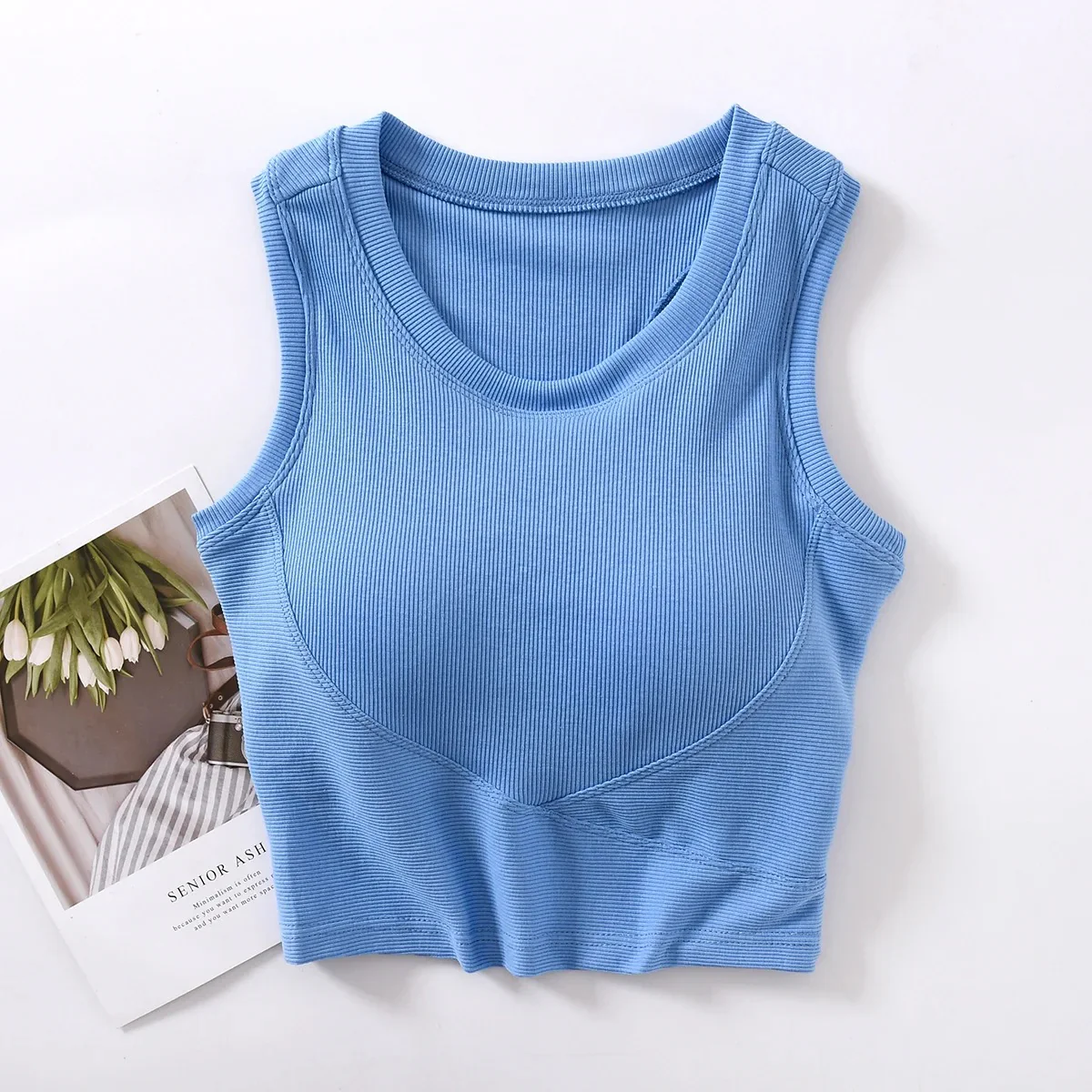 Baco Tank Tops with Inbuilt Bra - Image 10