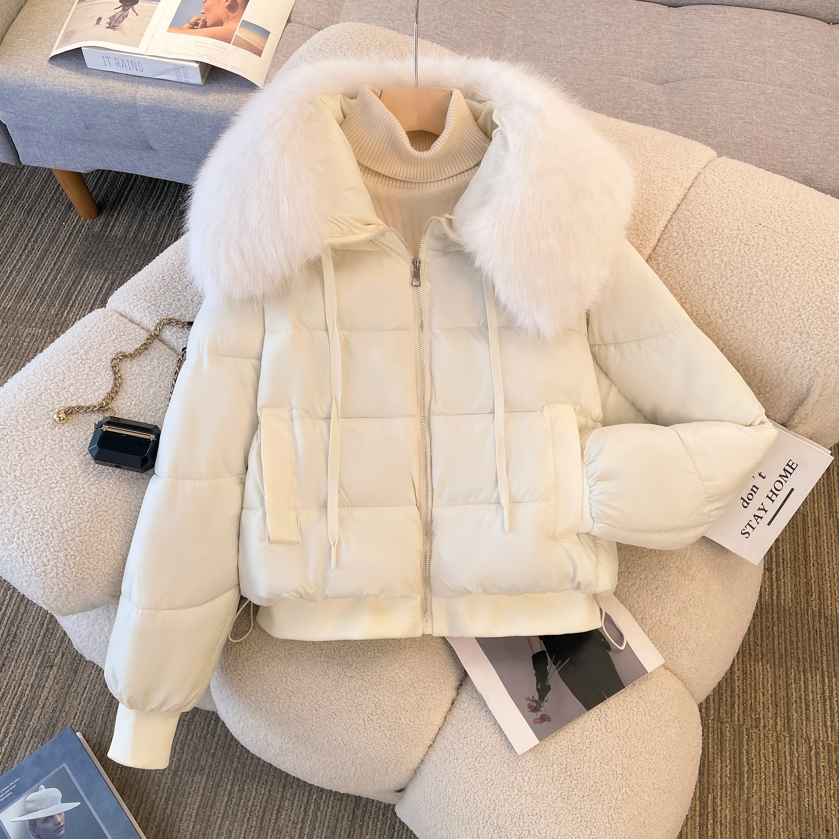 Bellamy Warm Parka Jacket with Fur - Image 12