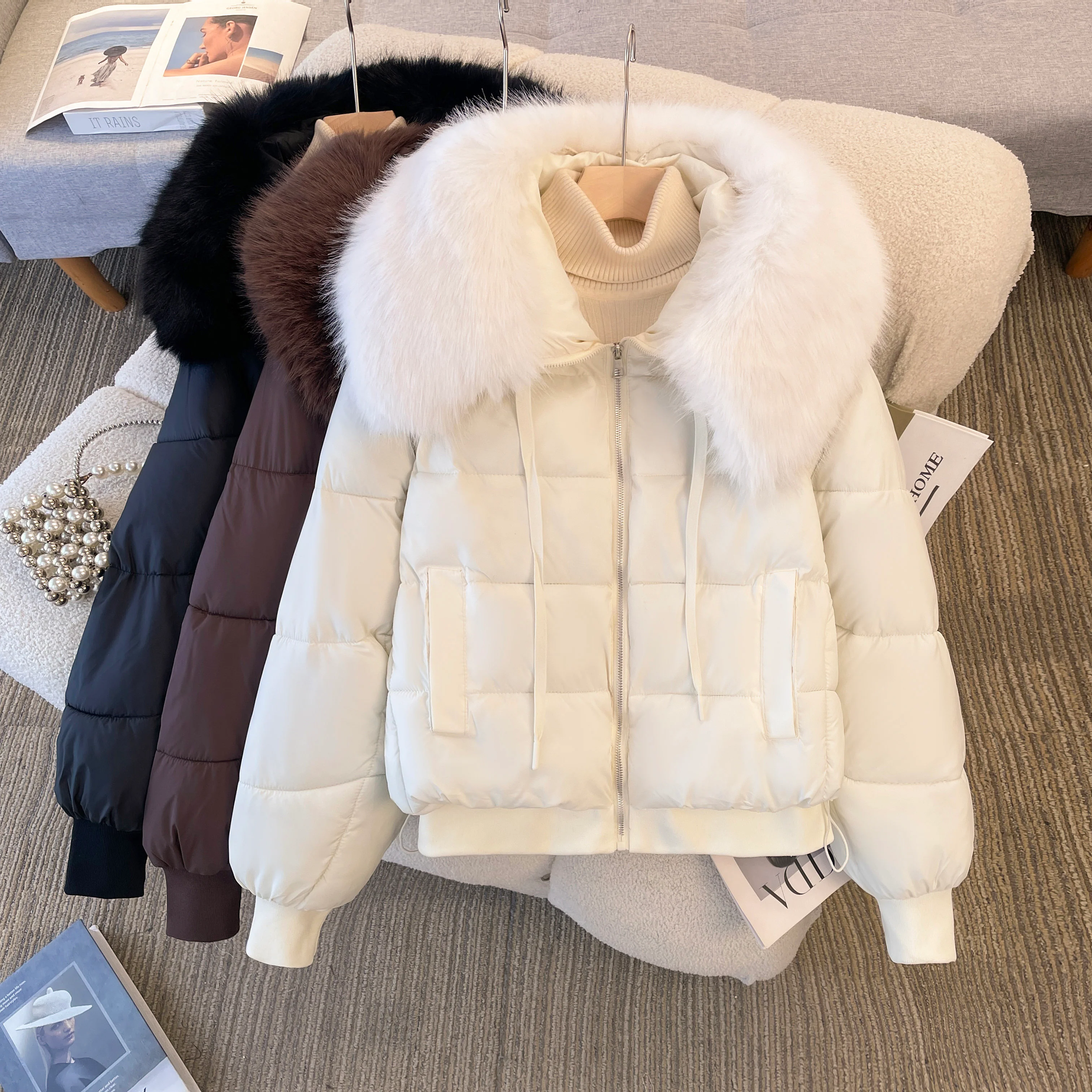 Bellamy Warm Parka Jacket with Fur - Image 13