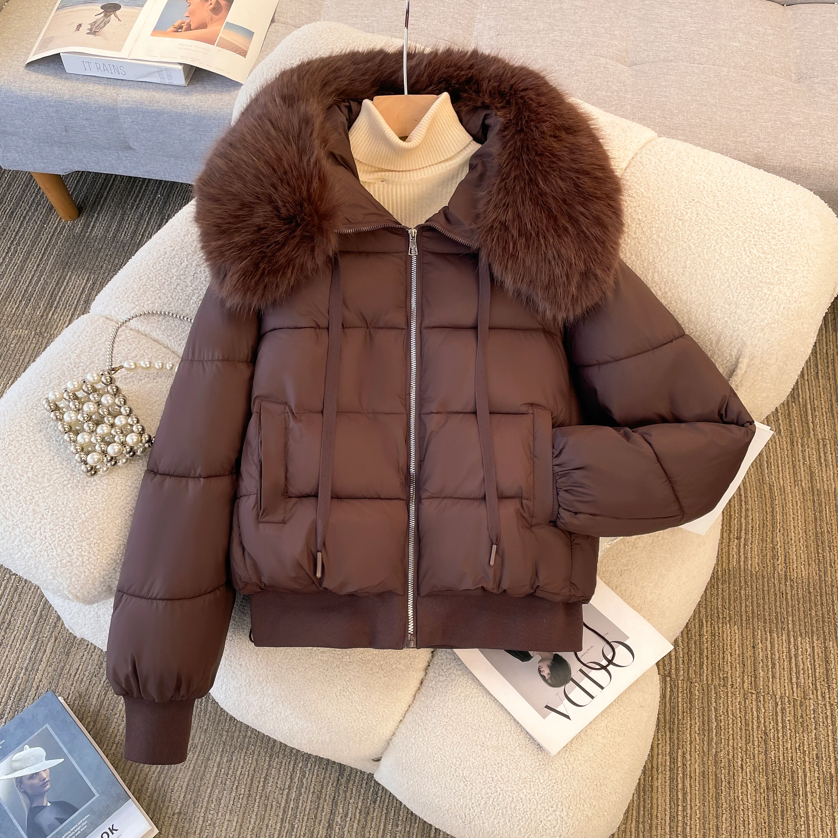 Bellamy Warm Parka Jacket with Fur - Image 14