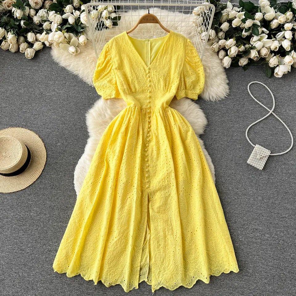 Beyza Cotton Midi Dress - Image 3