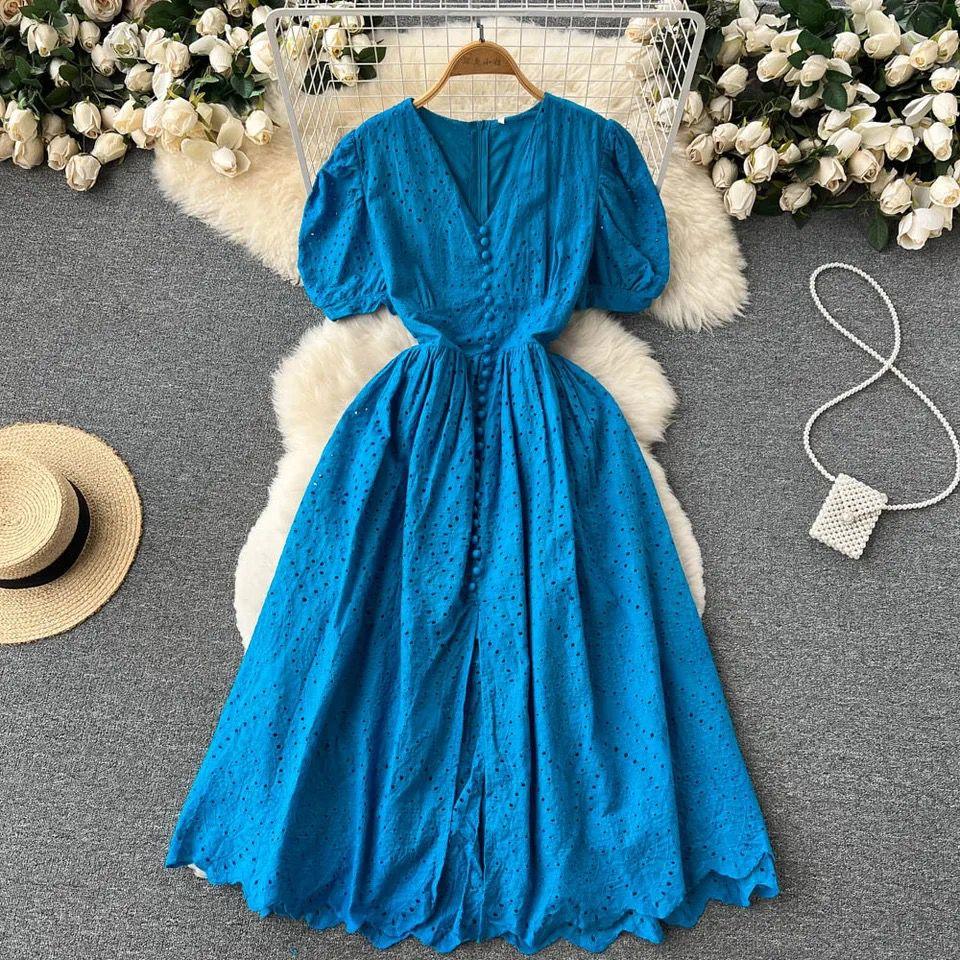 Beyza Cotton Midi Dress - Image 4