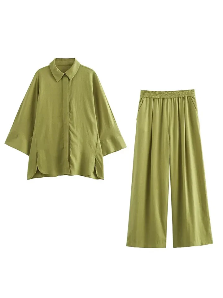 Bizo Summer 2 Pc Coord Set in Green - Image 2