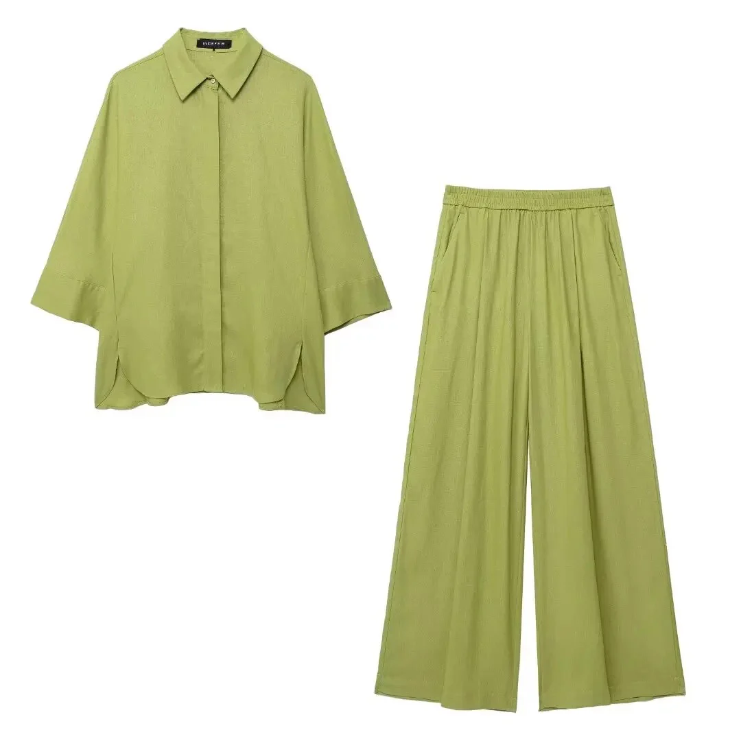 Bizo Summer 2 Pc Coord Set in Green - Image 3