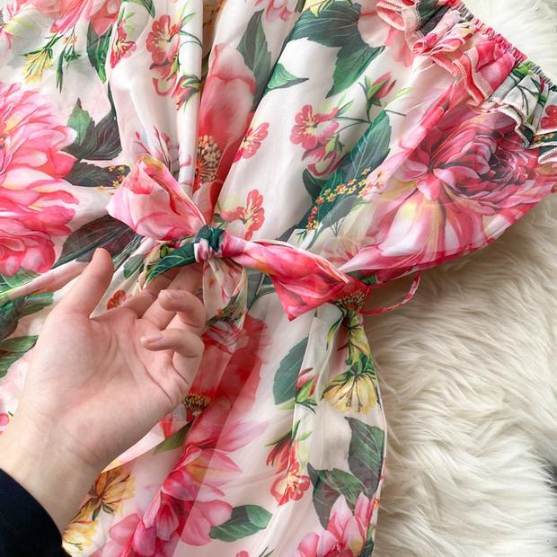 Botai Floral Maxi Dress In Pink - Image 3