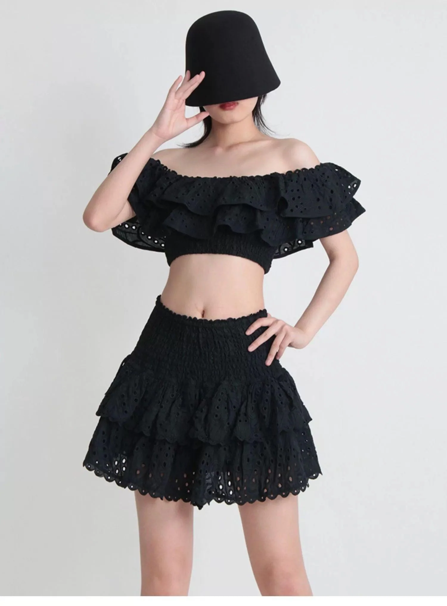 Budapest Luxe Black Co-ord Set In Black - Image 4