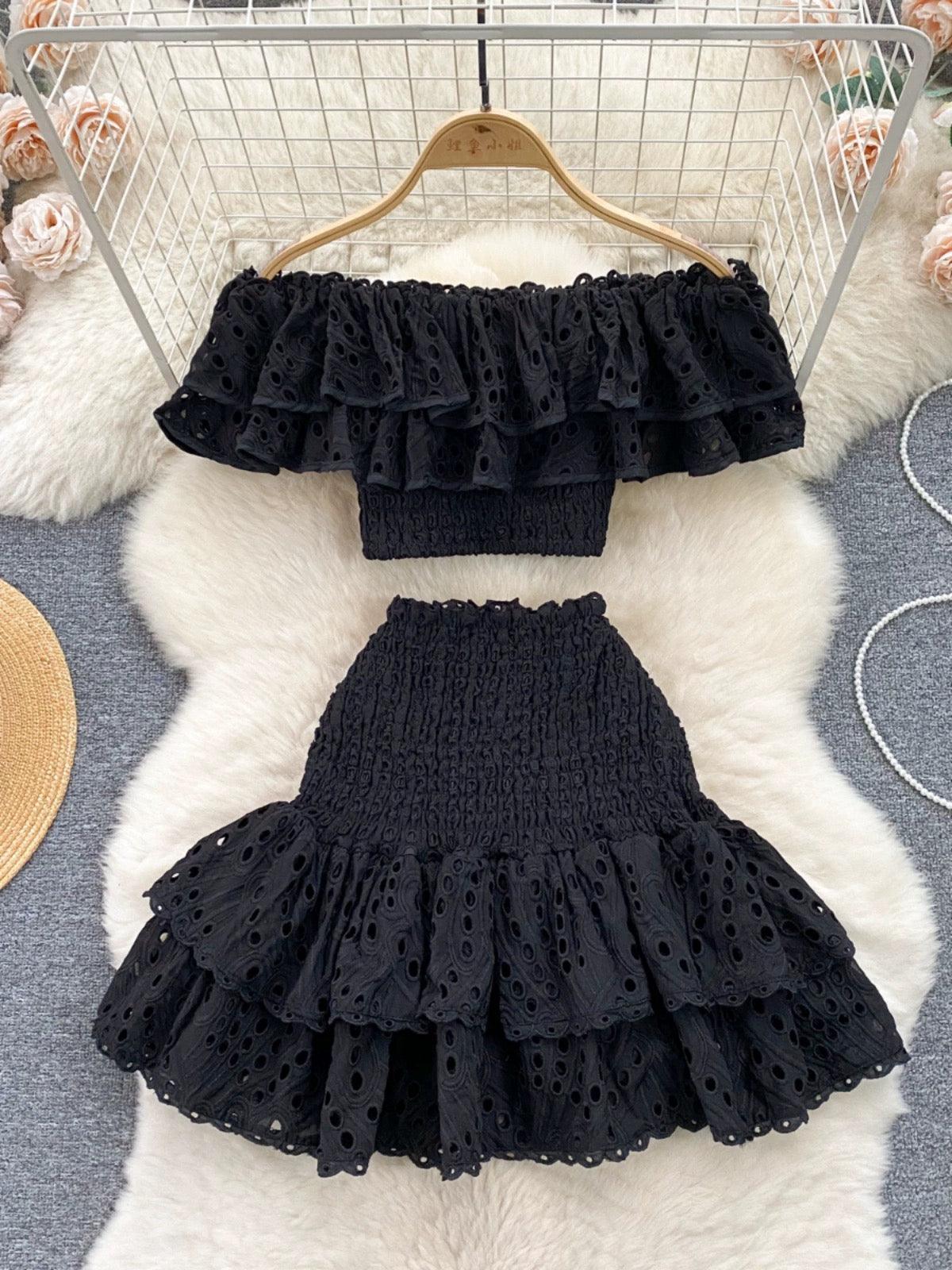 Budapest Luxe Black Co-ord Set In Black - Image 6