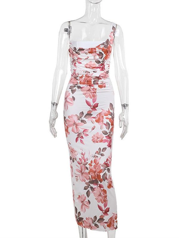 Camella Statement Bodycon Dress In White - Image 3