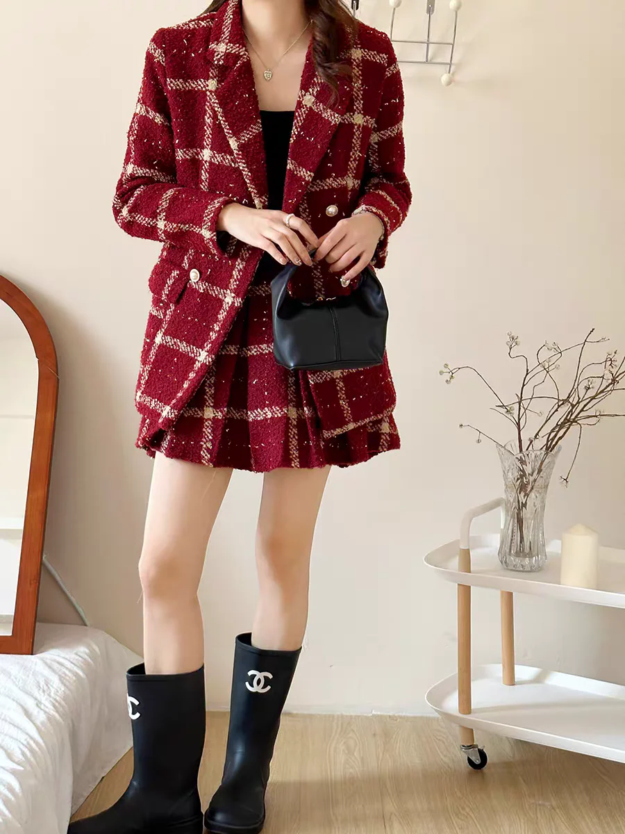 Camille Statement Luxe Tweed Coord Set - Image 7