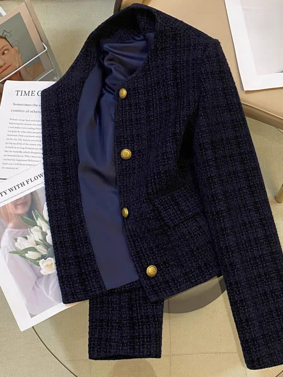 Carlo Woolen Tweed Jacket - Image 4