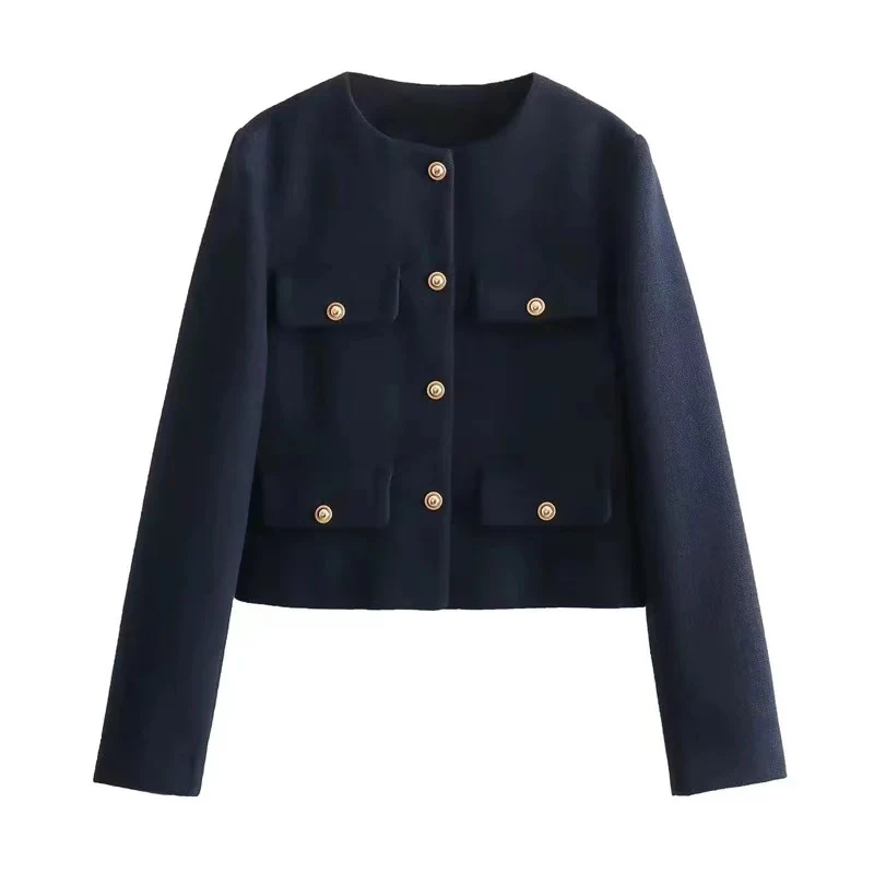 Carol Statement Woolen Tweed Coat - Image 4
