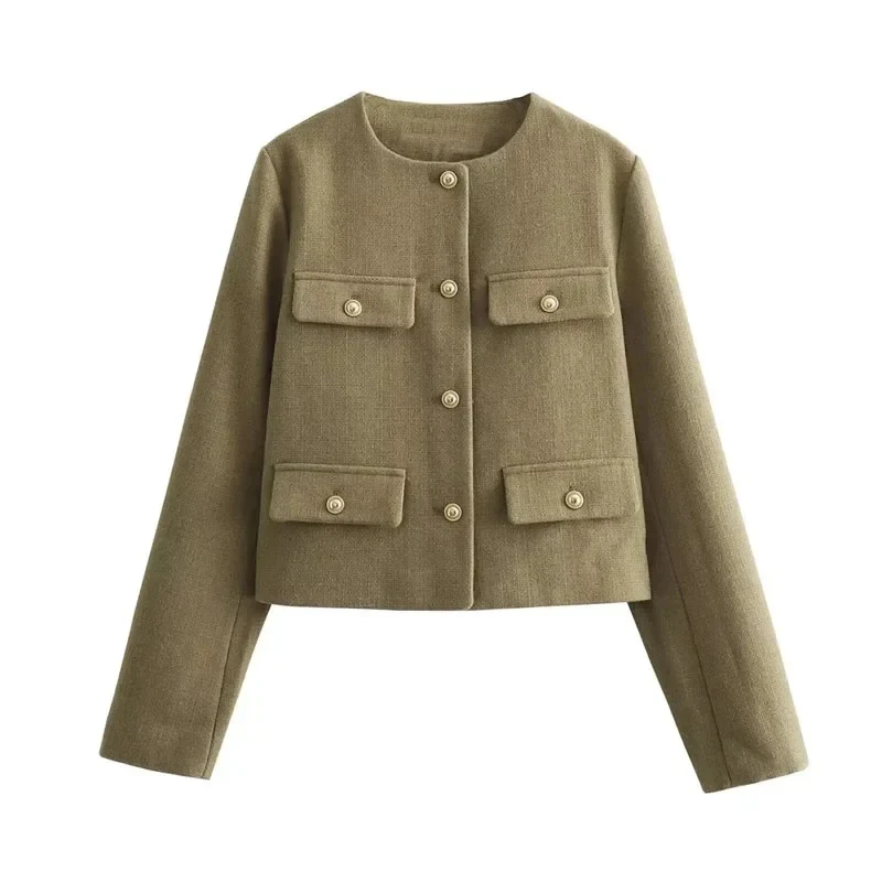 Carol Statement Woolen Tweed Coat - Image 8